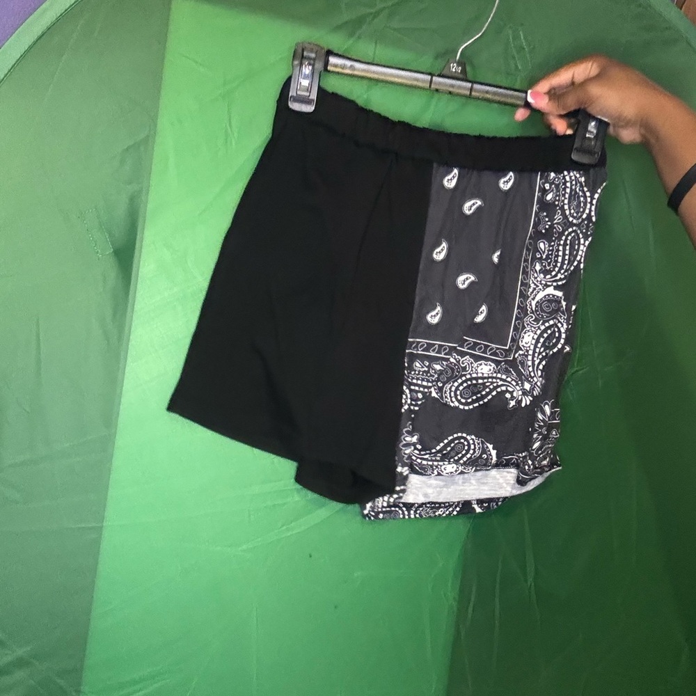 Black Bandana Women's Shorts